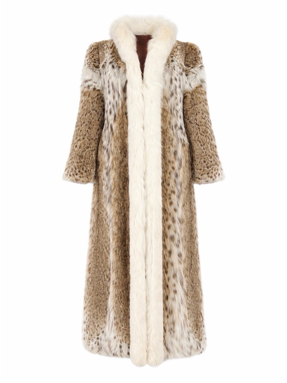 Long Lynx fur Coat Rare piece